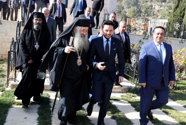 نائب الملك، ولي العهد يرعى الحفل بمناسبة عيد الميلاد المجيد الذي أقامه دير ينبوع الحياة في جرش