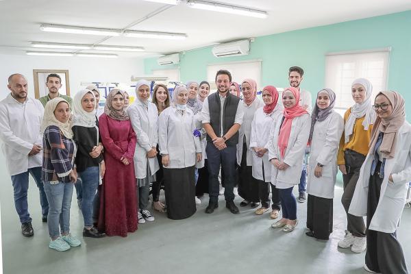 Crown Prince visits leading Jordanian start-up on Labour Day