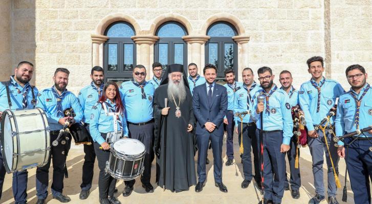 نائب الملك، ولي العهد يرعى الحفل بمناسبة عيد الميلاد المجيد الذي أقامه دير ينبوع الحياة في جرش