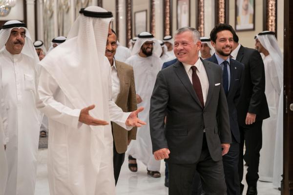 الملك وولي عهد أبو ظبي يؤكدان اعتزازهما بمستوى العلاقات المتينة الأردنية الإماراتية