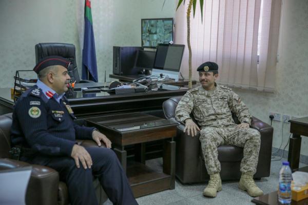 نائب جلالة الملك يزور مديرية شرطة محافظة العقبة