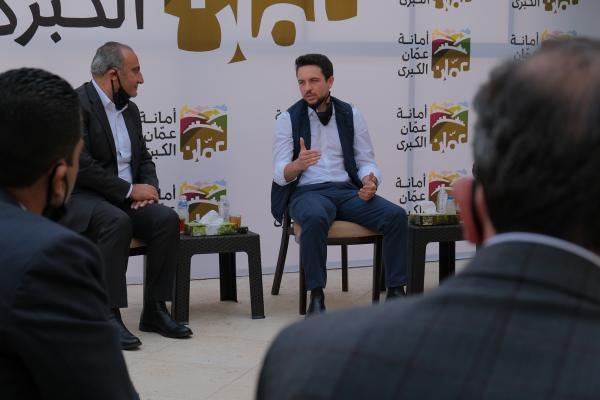 ولي العهد يشيد بجهود موظفي أمانة عمّان خلال أزمة "كورونا"