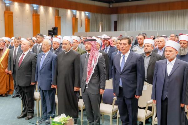 مندوبا عن الملك، ولي العهد، يرعى المجلس العلمي الهاشمي الحادي والتسعين