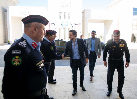 ولي العهد يزور مديرية الأمن العام