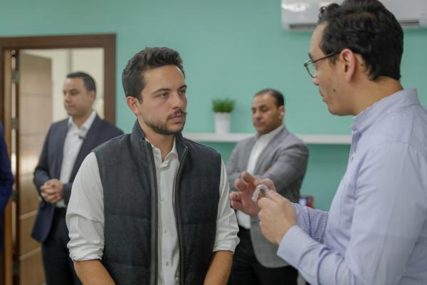 Crown Prince visits leading Jordanian start-up on Labour Day