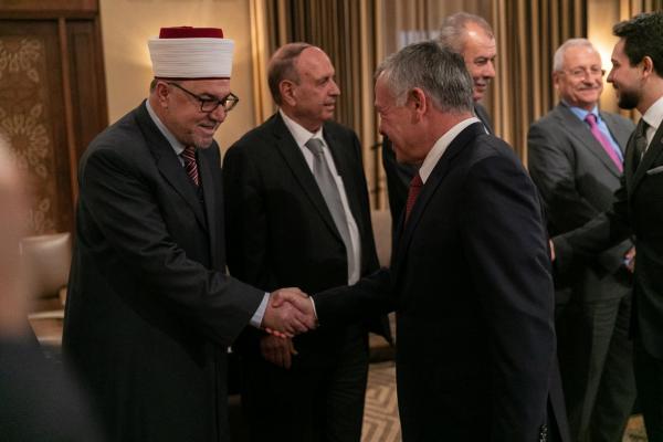 الملك يلتقي أعضاء مجلسي أوقاف وكنائس القدس الشريف وشخصيات مقدسية وممثلين عن عرب الداخل