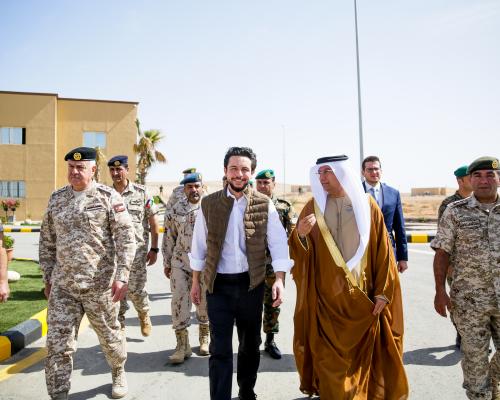 مندوبا عن الملك، ولي العهد يفتتح مدينة سمو الشيخ محمد بن زايد آل نهيان التدريبية بالزرقاء التابعة للقوات المسلحة الأردنية