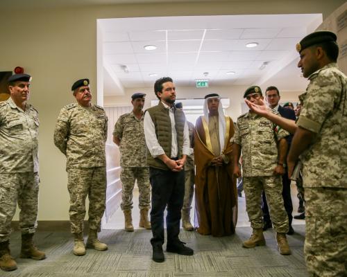 مندوبا عن الملك، ولي العهد يفتتح مدينة سمو الشيخ محمد بن زايد آل نهيان التدريبية بالزرقاء التابعة للقوات المسلحة الأردنية