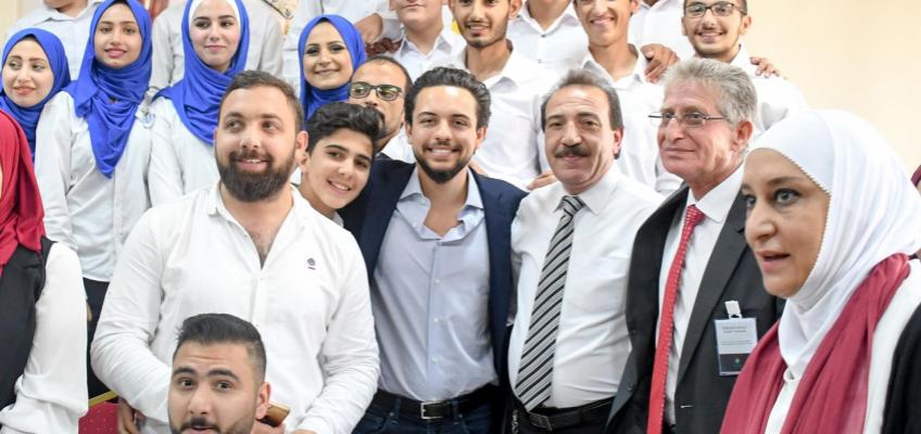 Crown Prince visits Creativity Club, Karak Castle