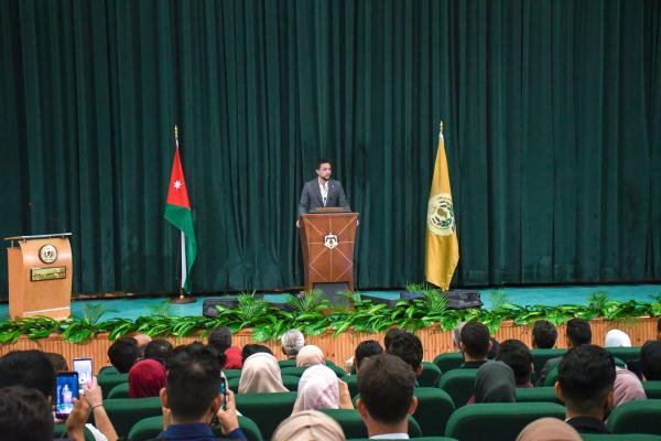 Crown Prince visits Al Hussein bin Talal University, addresses students