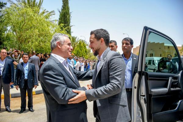 Crown Prince visits Al Hussein bin Talal University, addresses students