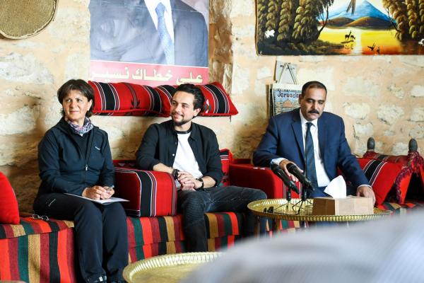 ولي العهد يزور قرية وقلعة السلع في الطفيلة للاطلاع على خطط تطوير وترويج الموقع الأثري