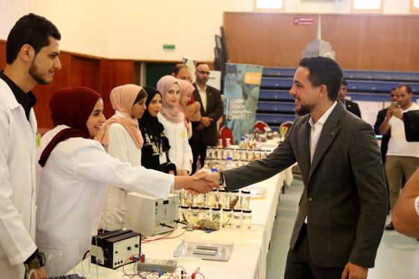 Crown Prince visits Al Hussein bin Talal University, addresses students