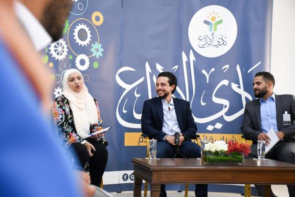 Crown Prince visits Creativity Club, Karak Castle