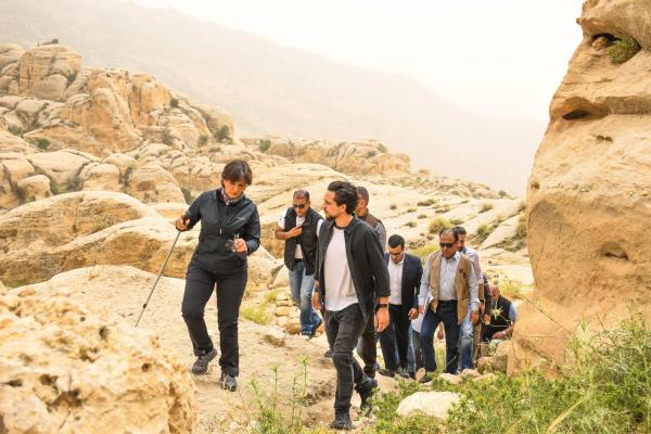 ولي العهد يزور قرية وقلعة السلع في الطفيلة للاطلاع على خطط تطوير وترويج الموقع الأثري