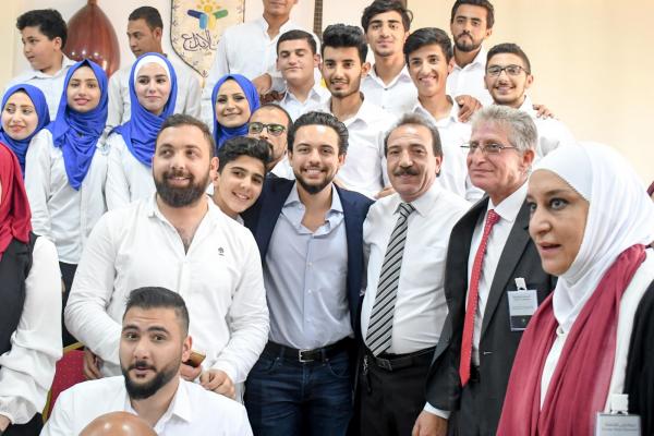 Crown Prince visits Creativity Club, Karak Castle