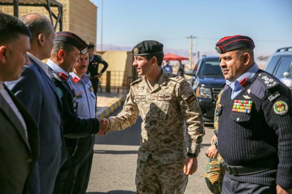 نائب جلالة الملك يزور مديرية شرطة محافظة العقبة