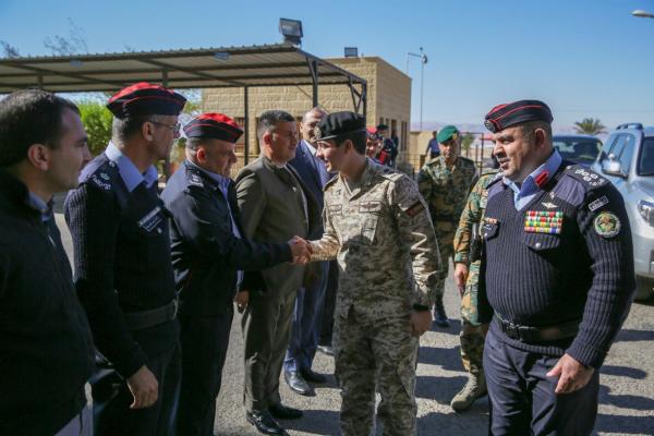 نائب جلالة الملك يزور مديرية شرطة محافظة العقبة