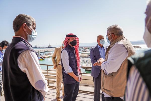 ولي العهد يفتتح مشروع تطوير ساحة الثورة العربية الكبرى بالعقبة