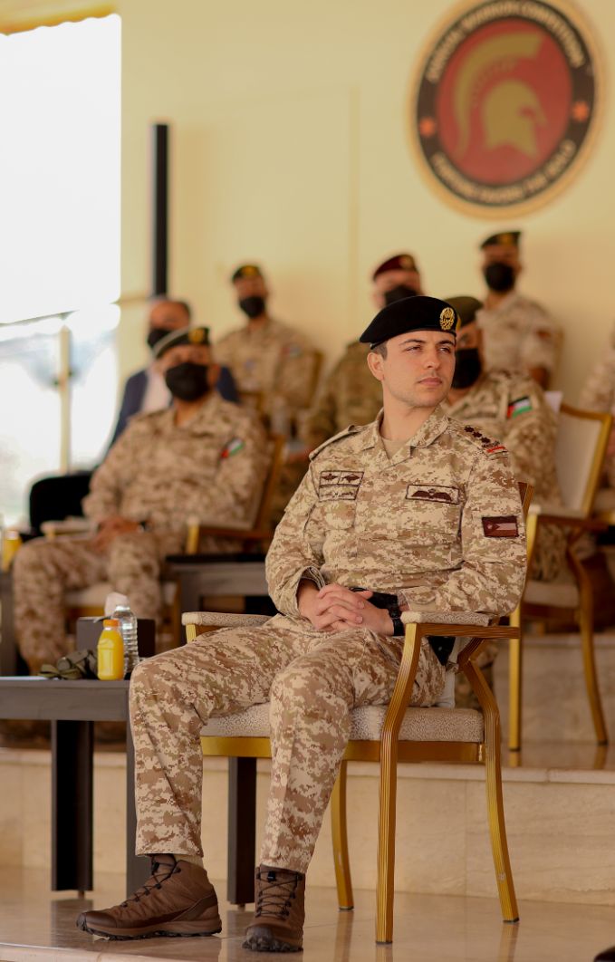 ولي العهد يتابع تمرين "استجابة النشامى"