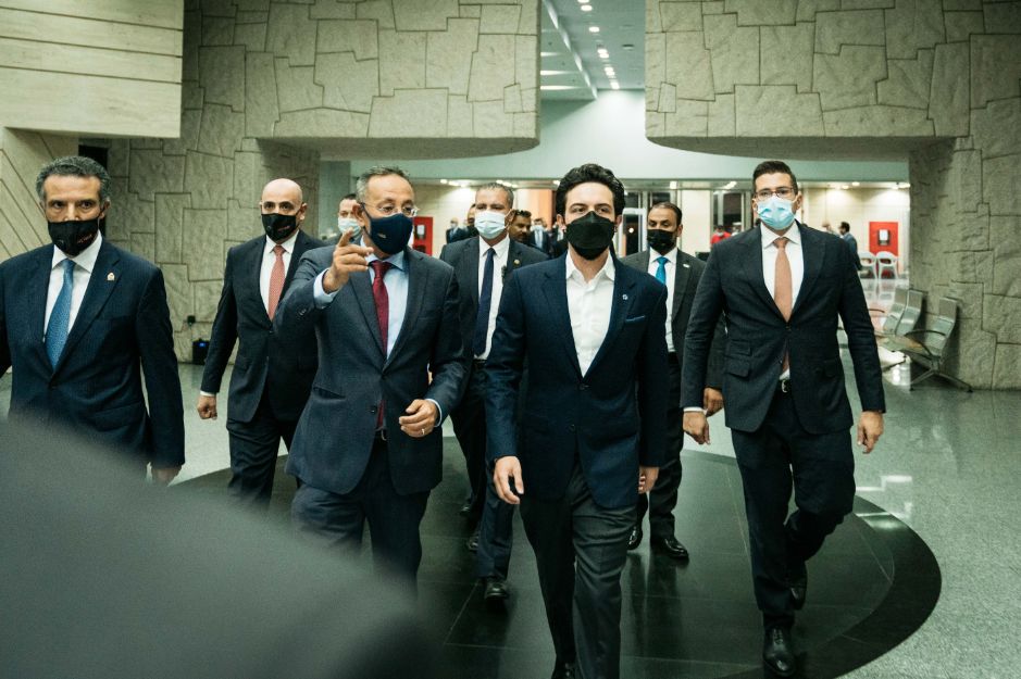 ولي العهد يزور المتحف القومي للحضارة المصرية في القاهرة