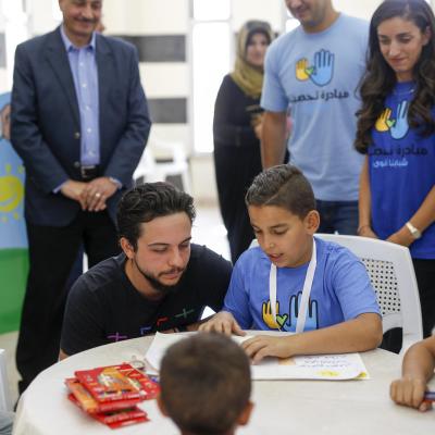 ولي العهد يشارك بيوم عيد ميلاده بورشتي عمل ضمن" تحصين"