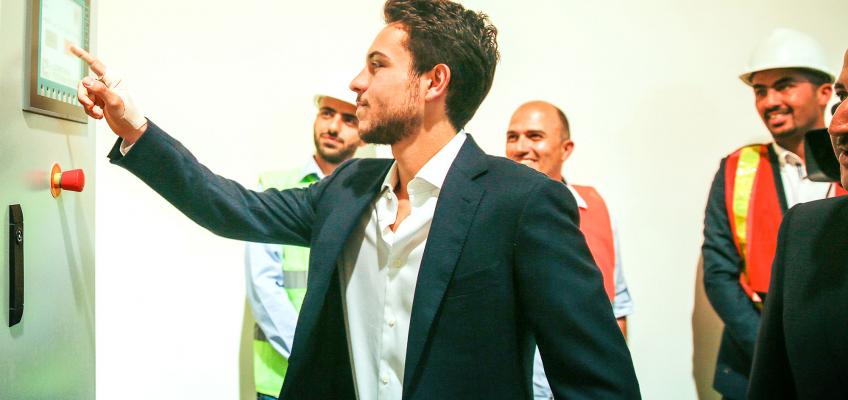 نائب جلالة الملك يدشن مشروع جر مياه سد الموجب إلى الكرك