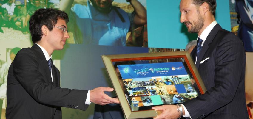 Crown Prince patronizes ceremony announcing Jordan minefield-free