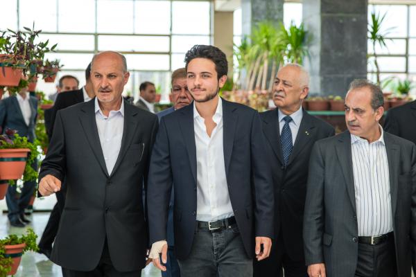 سمو ولي العهد يفتتح حدائق الملك عبدﷲ الثاني في محافظة إربد