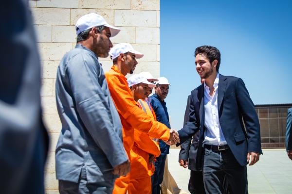 سمو ولي العهد يفتتح حدائق الملك عبدﷲ الثاني في محافظة إربد