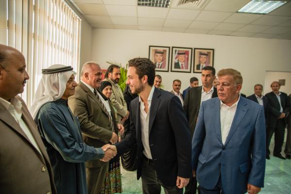 سمو ولي العهد يفتتح حدائق الملك عبدﷲ الثاني في محافظة إربد
