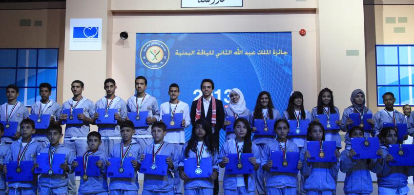 مندوبا عن الملك ولي العهد يرعى حفل جائزة الملك عبدﷲ الثاني للياقة البدنية