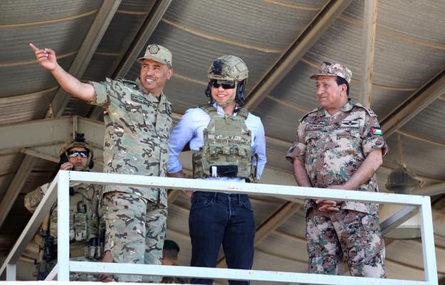 Crown Prince attends military drill