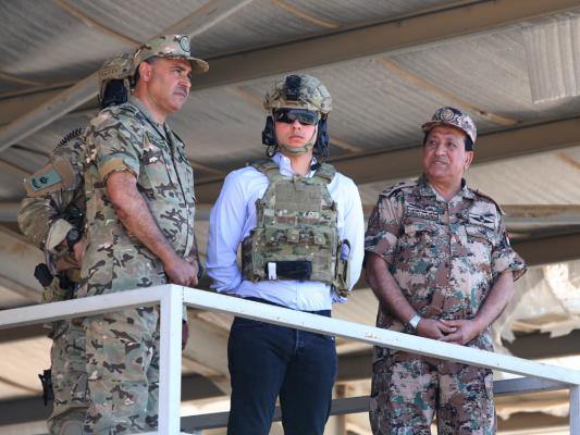 Crown Prince attends military drill