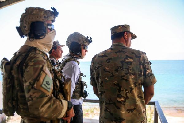 Crown Prince attends military drill
