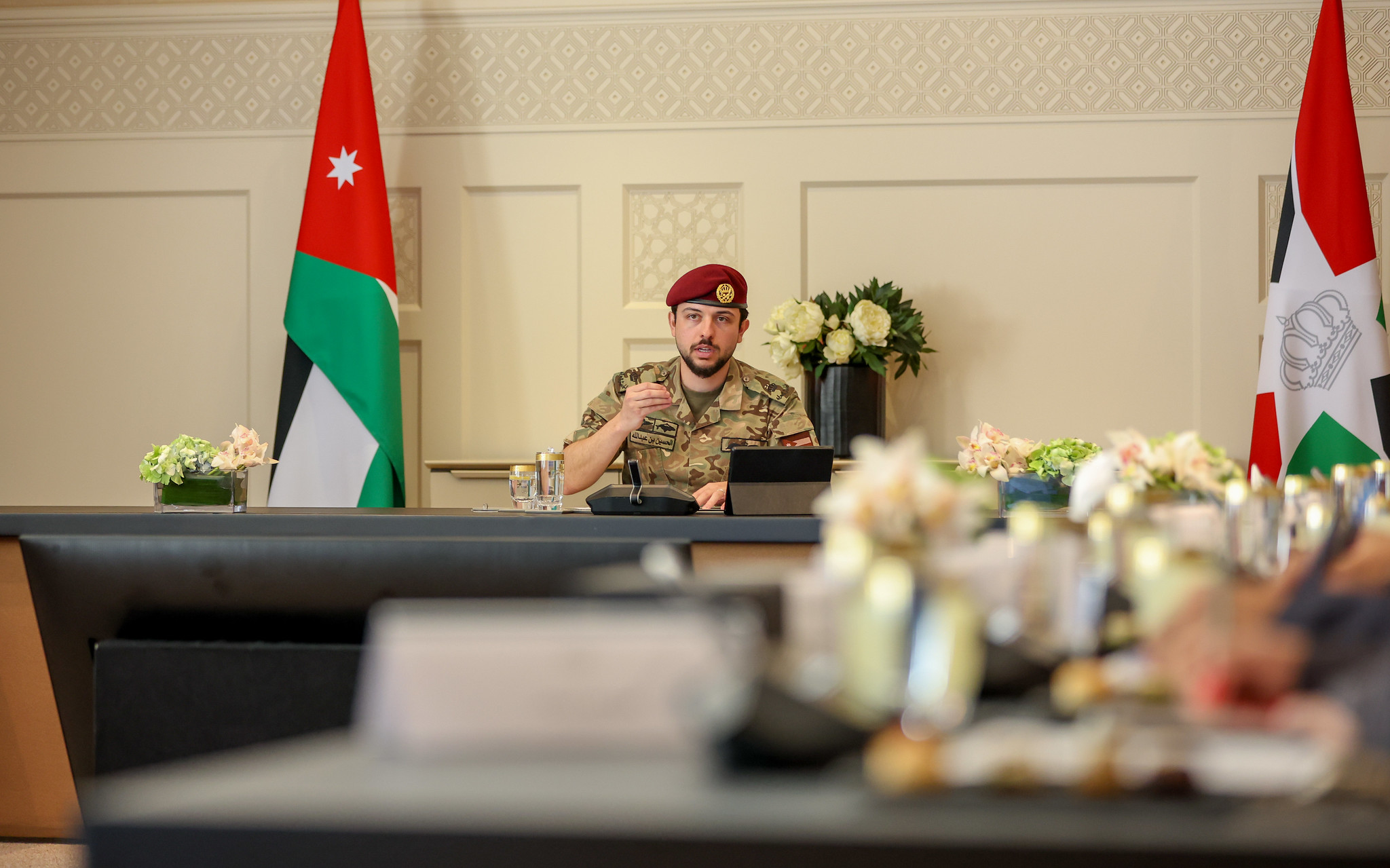 ترأس سمو الأمير الحسين بن عبدﷲ الثاني، ولي العهد في قصر الحسينية، اجتماعا دوريا للمجلس الوطني لتكنولوجيا المستقبل